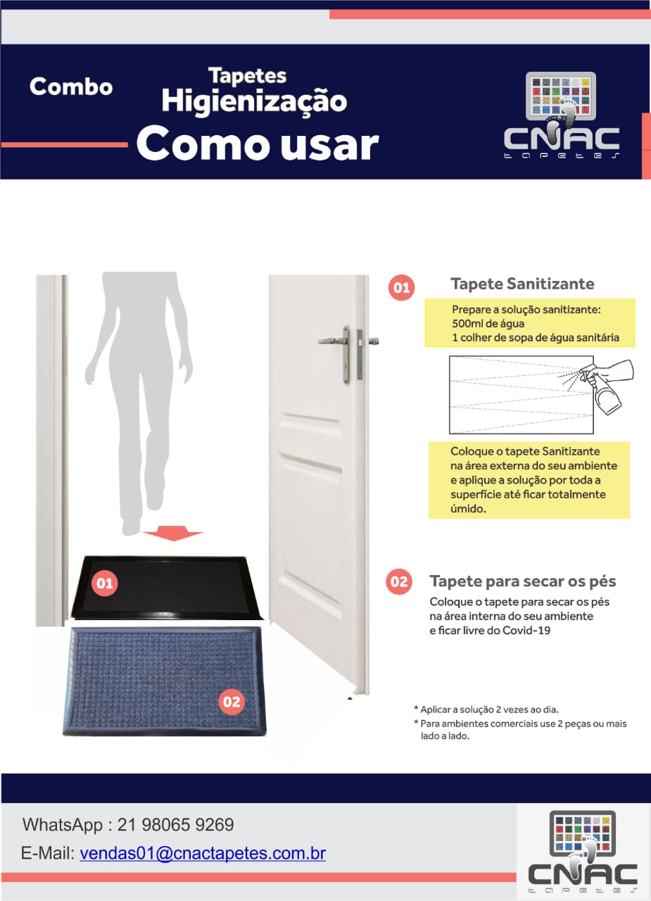 Tapete Sanitizante Tapete de vinil Personalizado